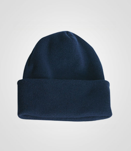 Navy acrylic winter hat, Toque, embroid your logo on workwear, custom hats