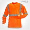 Safety t-shirt, High visibility long sleeve t-shirts, construction t shirts, 3M reflective strips, construction clothing, uniforms, promotional workwear, Artech promotional wear, custom embroidery, printed promotional wear