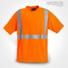 Safety t-shirt, High visibility t shirts, construction t shirts, 3M reflective strips, construction clothing, uniforms, promotional workwear, Artech promotional wear, custom embroidery, printed promotional wear