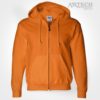 Gildan Dryblend full zip hoodie, promotional apparel, wear, team uniform, workwear, merchandise clothing, custom apparel services, embroidered logo