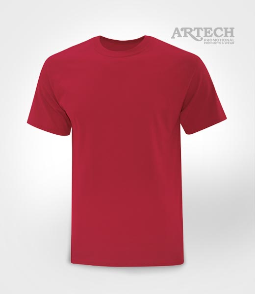 Screen printing T-shirts, cheap printed t-shirt, artech promotional wear, event tees, giveaways, band merch, canada, promotional apparel, tshirt cardinal red