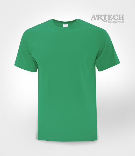 Screen printing T-shirts, cheap printed t-shirt, artech promotional wear, event tees, giveaways, band merch, canada, promotional apparel, tshirt kelly green