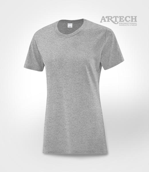 ladies t-shirt, womens tee, Screen printing T-shirts, cheap printed t-shirt, artech promotional wear, event tees, giveaways, band merch, canada, promotional apparel, tshirt athletic heather