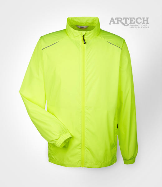 Promotional Jacket, Lightweight Jacket, custom embroidery, promotional apparel, clothing, fall jacets, barrie, orillia, peterborough, toronto, artech promotional products, corporate wear, uniforms, embroidery, safety green jacket, mens jacket coat