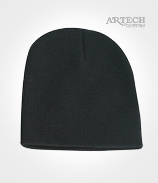 Black Winter Toque, Short acrylic winter hat, Toque, embroidery logo, workwear, custom hats, beanie, custom embroidery, Artech Promotional
